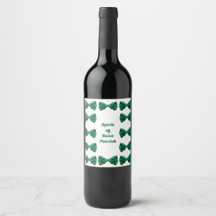Gedistilleerde drank van Saint Patrick wijn en mou Etiket