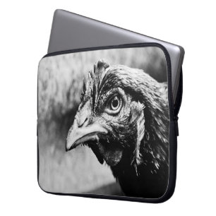 gedistilleerde dranken en kippen laptop sleeve