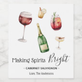 Gedistilleerde dranken maken Heldere wijn Wijn Etiket (Enkel label)