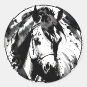 Gedistilleerde Pony 7 Ronde Sticker (Voorkant)