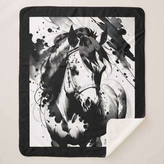 Gedistilleerde Pony 7 Sherpa Deken (Voorkant)