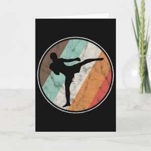 Gedistingeerd vintage kickboksen Muay Thai  Kaart