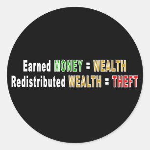 Gedistribueerde welzijnsstickers ronde sticker