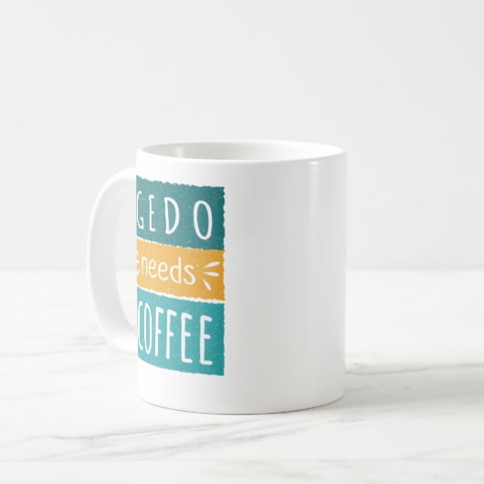 Gedo A Besoin De Café Mug (Devant gauche)