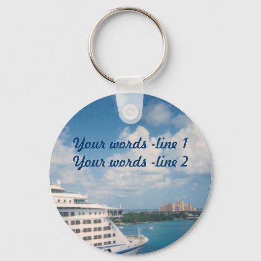 Gedockt in Nassau Custom Sleutelhanger (Voorkant)