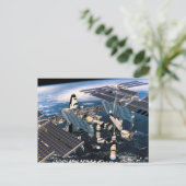 Gedockte spatie briefkaart (Staand voorkant)