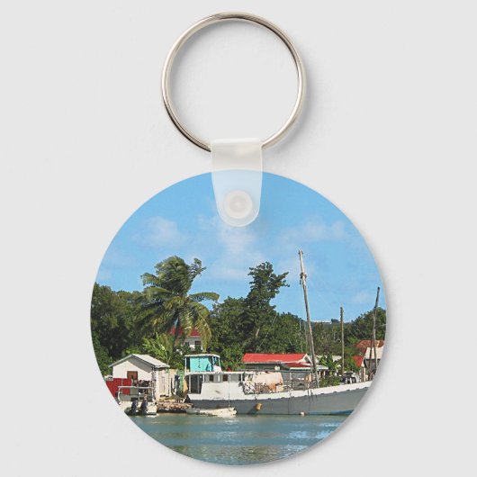 Gedokte Boats Antigua Sleutelhanger (Voorkant)