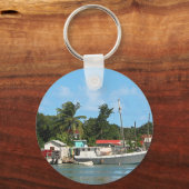 Gedokte Boats Antigua Sleutelhanger (Voorkant)