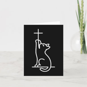 Gedomesticeerde katten houden van Jezus Wees geluk Kaart