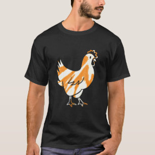 Gedomesticeerde kip van 1990s grunge bleached hips t-shirt