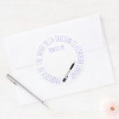 gedoneerd door ronde sticker (Envelop)