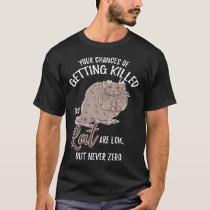 Gedood door ratten zijn lage maar nooit nul muizen t-shirt