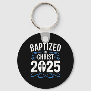 Gedoopt in Christus 2025 Katholieke doop Jezus God Sleutelhanger