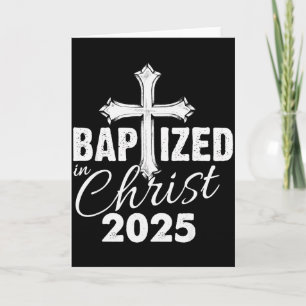 Gedopt in Christus 2025 - Christelijk Kruis Verlos Kaart