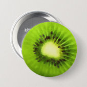 Gedopte kiwi-vruchten ronde button 7,6 cm (Voorkant /achterkant)