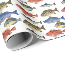 Gedopte vis cadeaupapier