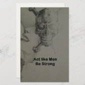 Gedraag je als Mannen, wees sterk Briefpapier (Voorkant / Achterkant)