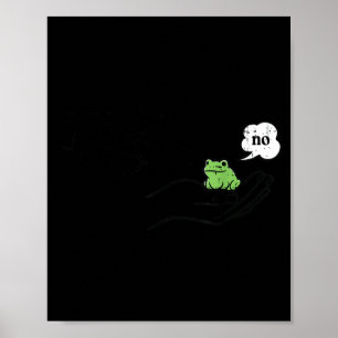 Gedraag Kikker Grappig Meme Tekentrickfiguur Dier Poster