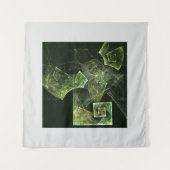 Gedraaide Balans Fractale Geometrie Licht Abstract Wandkleed (Voorkant (horizontaal))
