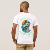 Gedraaide HILO MAKE WAVES T-SHIRT (Achterkant volledig)