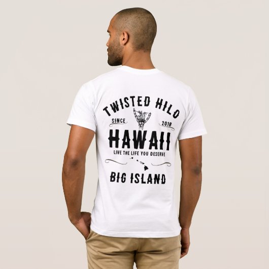 GEDRAAIDE HILO T-SHIRT (Achterkant volledig)