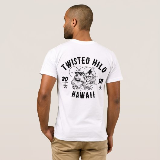 GEDRAAIDE HILO T-SHIRT (Achterkant volledig)