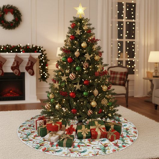 Gedraaide kerstbloem kerstboom rok