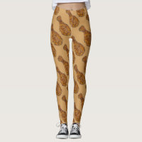 Gedraaide kippootonderdijen Koken Leggings