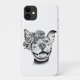 Gedraaide Pitbull iPhone 11 Hoesje