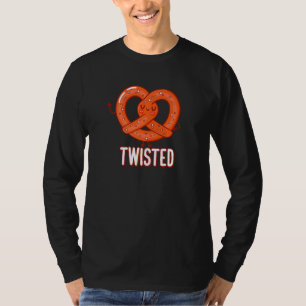 Gedraaide Pretzel Bakken Pretzel Brood T-shirt