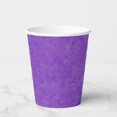 Gedraaide schaduwen van het Paarse Abstracte Kunst Papieren Bekers (Voorkant)