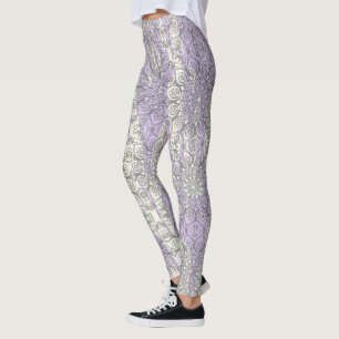 Gedraaide strepen met voetgangersinspiraties leggings