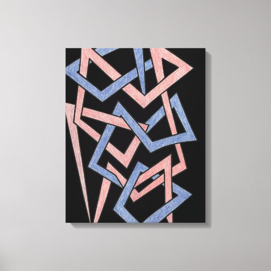 Gedraaide tinten canvas afdruk (Voorkant)
