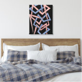Gedraaide tinten canvas afdruk (Insitu (Slaapkamer))