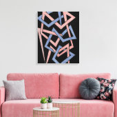Gedraaide tinten canvas afdruk (Insitu (Woonkamer))