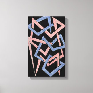 Gedraaide tinten canvas afdruk
