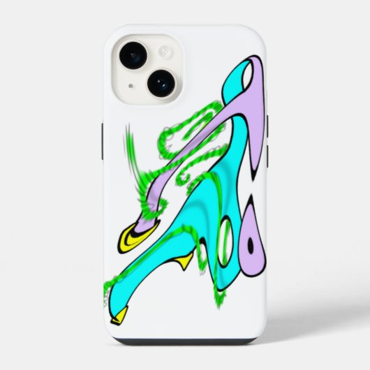 gedraaide Z Box iPhone Hoesje (Achterkant)