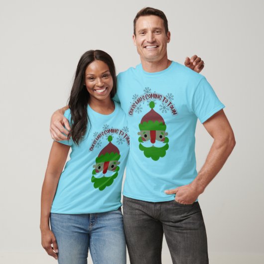 GEDRAG DAT NAAR TOWN CHRISTMAS ELF KOMT T-SHIRT (Unisex)