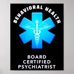 Gedrag- en geestelijke gezondheidszorg Board Certi Poster