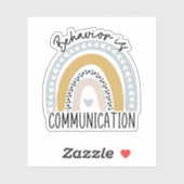 Gedrag is communicatie ABA gedragstherapeut Sticker (Vel)