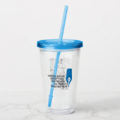 Gedrag is de waarheidsgetrouwe acryltrommel acryl drinkbeker (Achterkant)