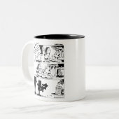 Gedrag is de waarheidsgetrouwe koffie-Mok Tweekleurige Koffiemok (Voorkant links)