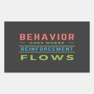 Gedrag waarbij de versterking stroomt rechthoekige sticker