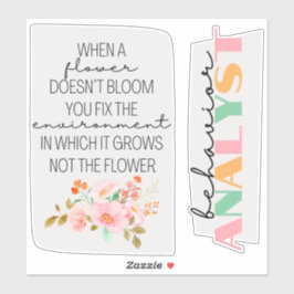 gedragsanalist, geschenk ABA, ABA-stickers, Sticker