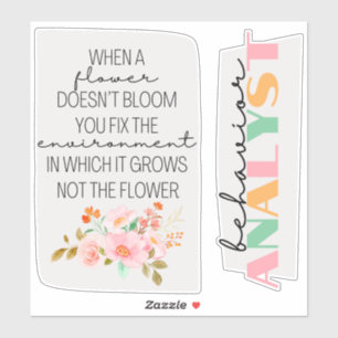 gedragsanalist, geschenk ABA, ABA-stickers, Sticker