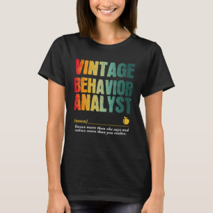 Gedragsanalist Waarderingsweek Terug naar School T-shirt