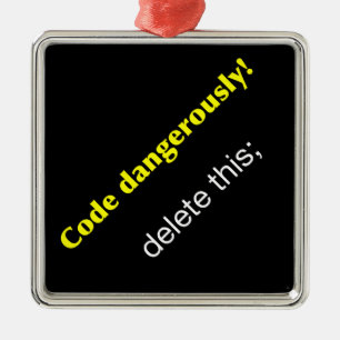 Gedragscode. Metalen Ornament