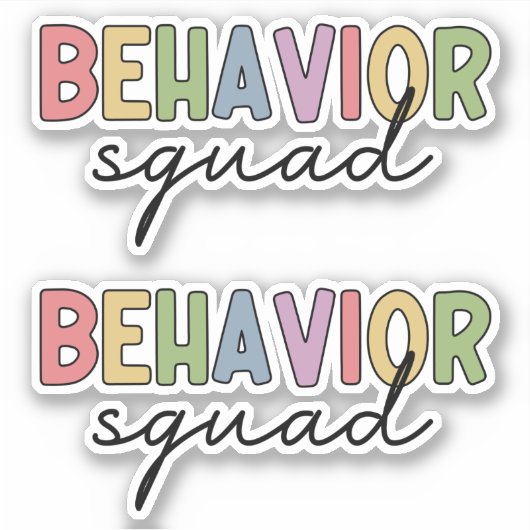 Gedragspad | Gedrag Therapist ABA Therapist Sticker (Voorkant)