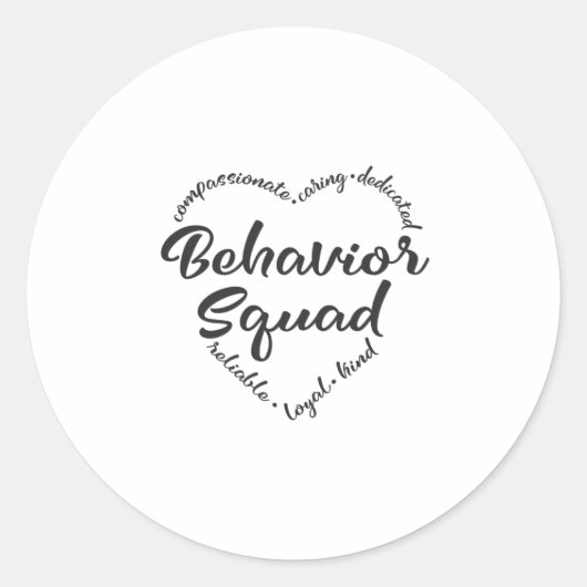Gedragspad, gedragspatroon, analist bcba ronde sticker (Voorkant)