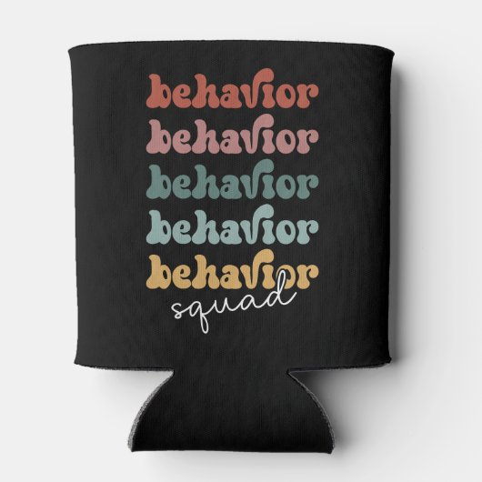 Gedragstherapeut bij Retro Behavior Squad Blikjeskoeler (Achterkant)